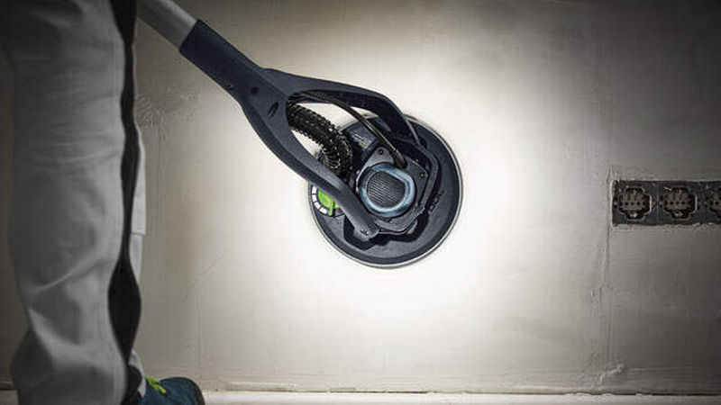 Neuer Langhalsschleifer Planex LHS 2 von Festool mit LED-Ring