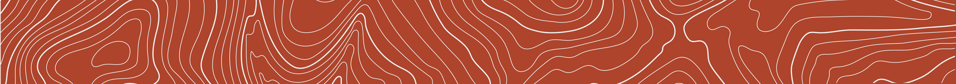 Ein abstraktes Bild mit einem topografischen Linienmuster auf einem roten Hintergrund.