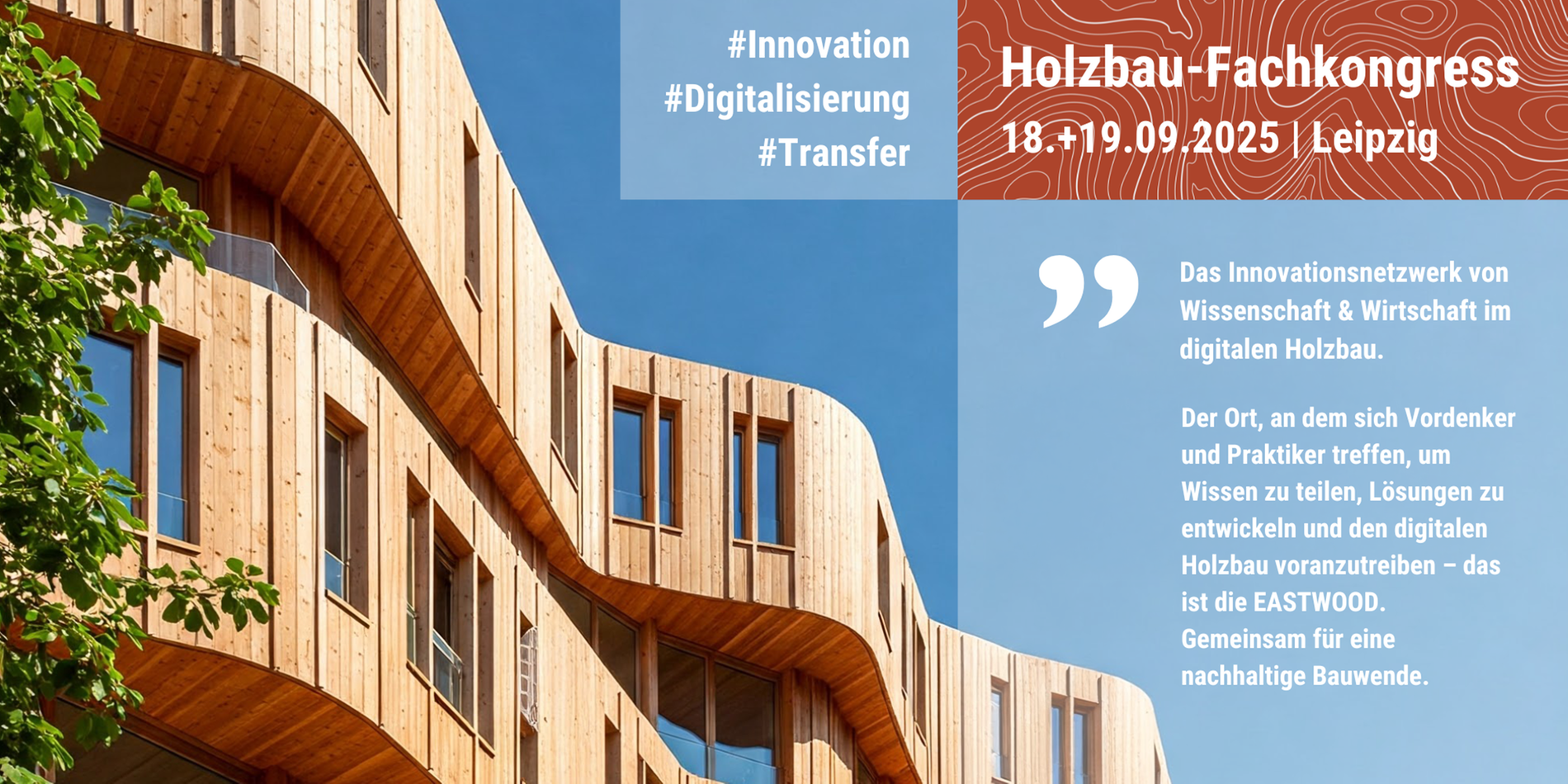Ein modernes Holzgebäude in Leipzig, das innovative Architektur und nachhaltiges Design vereint.