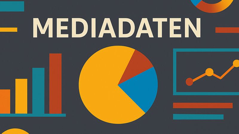 Grafische Darstellung von Mediadaten mit Diagrammen und Grafiken.