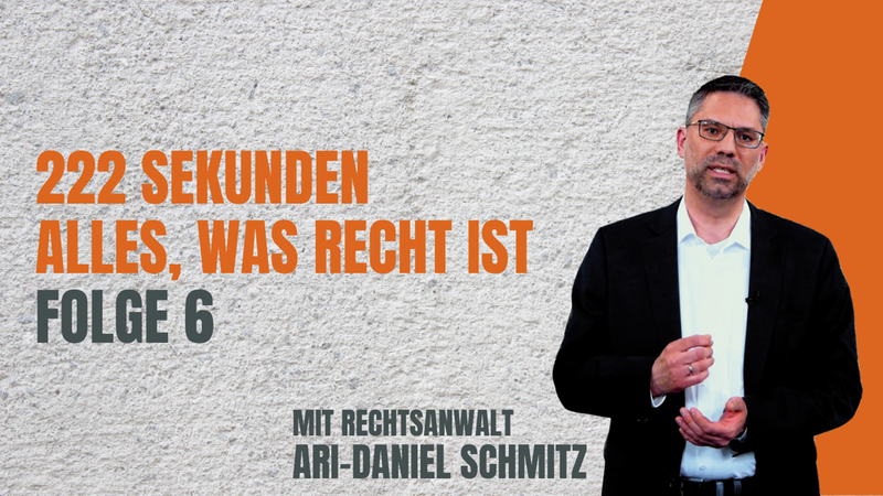 Key Visual 222 Sekunden – Alles, was Recht ist