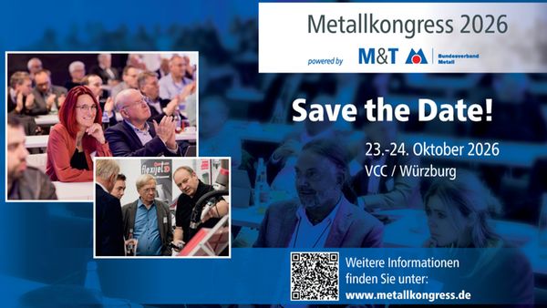 Einladung zum Metallkongress 2026 mit Teilnehmern und Veranstaltungsdetails.