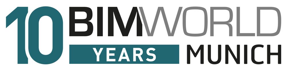 [Logo der BIM World Munich zum 10-jährigen Jubiläum.]