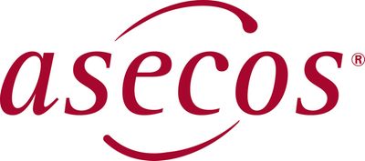Das Bild zeigt das Logo von asecos, einem Unternehmen, das sich auf Sicherheitsschränke spezialisiert hat.