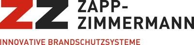 Logo von Zapp-Zimmermann mit dem Schriftzug "Innovative Brandschutzsysteme".