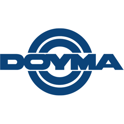 Das Bild zeigt das Logo von DOYMA, einem Unternehmen, das für seine hochwertigen Dichtungssysteme bekannt ist.