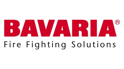 Das Bild zeigt das Logo von Bavaria Fire Fighting Solutions, einem Unternehmen für Brandschutzlösungen.
