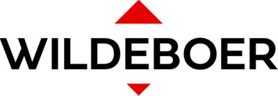 Das Bild zeigt das Logo von Wildeboer mit einem roten Pfeil über dem Schriftzug.