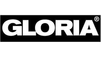 Das Bild zeigt das Logo der GLORIA GmbH, bestehend aus dem Schriftzug "GLORIA" in weißer Schrift auf schwarzem Hintergrund.