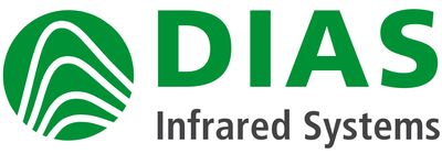 Das Bild zeigt das Logo von DIAS Infrared Systems mit einem grünen Symbol und Schriftzug.