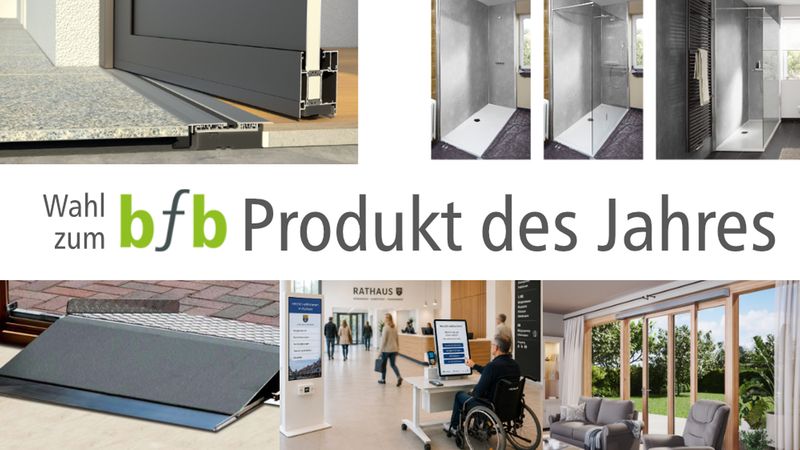 Eine Collage verschiedener Produkte, die zur Wahl zum bfb Produkt des Jahres stehen.