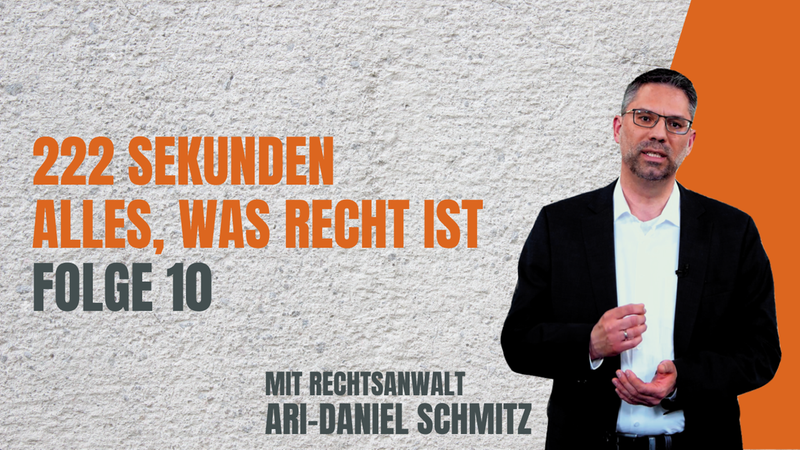 Key Visual von 222 Sekunden – Alles, was Recht ist