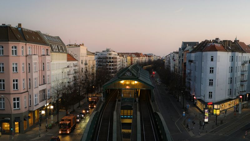 U-Bahnhof in der Stadt