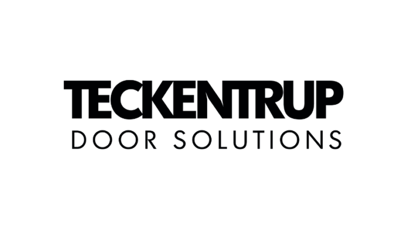 Das offizielle Unternehmenslogo von Teckentrup Door Solutions in schwarzer Schrift auf weißem Hintergrund.