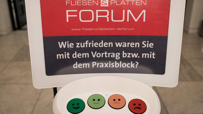 Nach Vorträgen oder Praxisblöcken konnten die Teilnehmer per Klick ein Feedback geben.