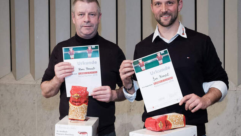 Platz zwei ging an Hans Strauß (links) und Jan Kempf.