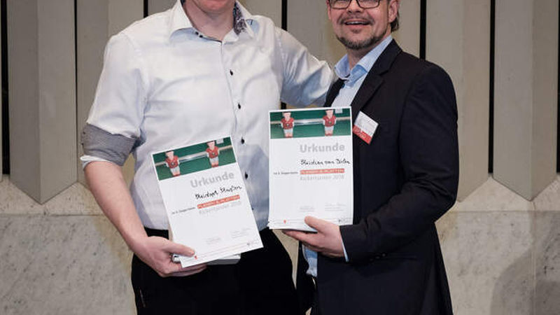 Als Dritter verabschiedeten sich Christoph Theißen (links) und Christian van Dielen aus dem Turnier. 