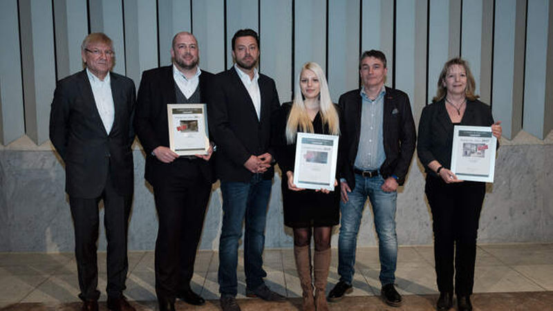 Die Sieger der Kategorie Fliese (Fotos: FLIESEN &amp; PLATTEN/Henning Granitza)