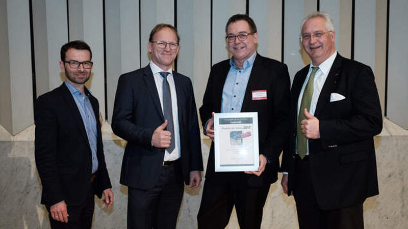 Und zum dritten Mal auf dem Podium, mit einem erneuten dritten Platz: die Sopro Bauchemie mit dem „VarioFließSpachtel“