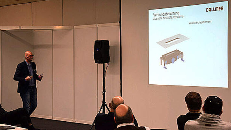 Profi-Workshops, wie hier zum Thema Verbundabdichtung, fanden an allen drei Messetagen statt.