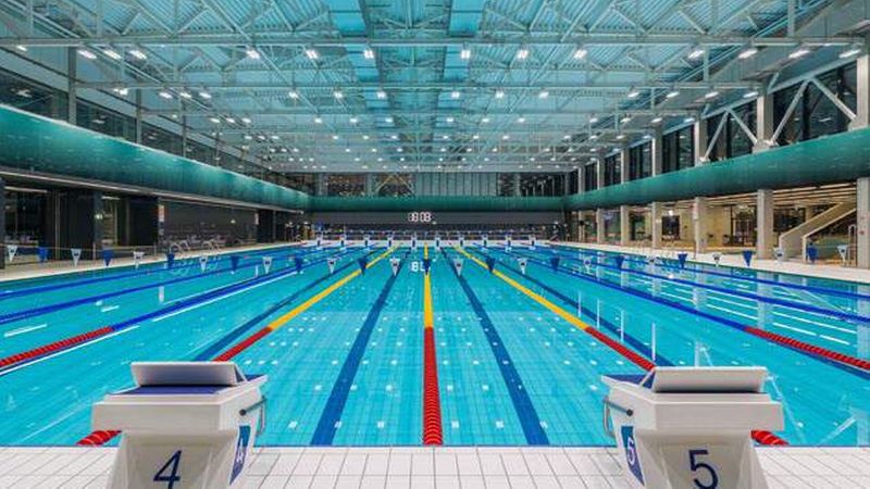 Optimale Bedingungen für die Schwimmer – auch dank der Fliesen von Agrob Buchtal