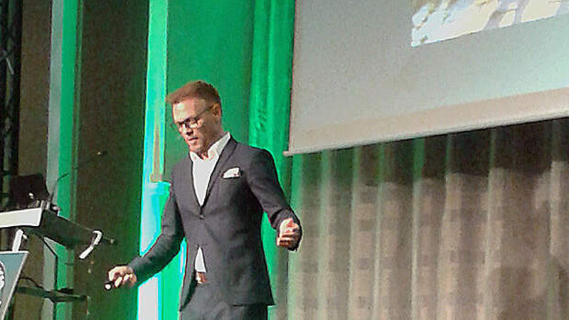 Mario Meuler, Geschäftsführer Codex GmbH &amp; Co. KG, gab zum Auftakt einen kurzen Rückblick zu zehn Jahren Netzwerk-Event.