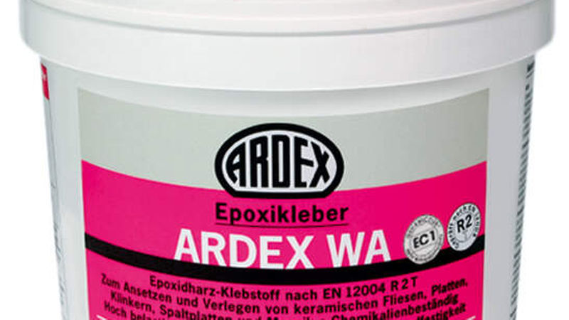 Kategorie „Fliesenkleber/Mörtel“<br>                                    Platz 3: Ardex mit „WA Epoxikleber“