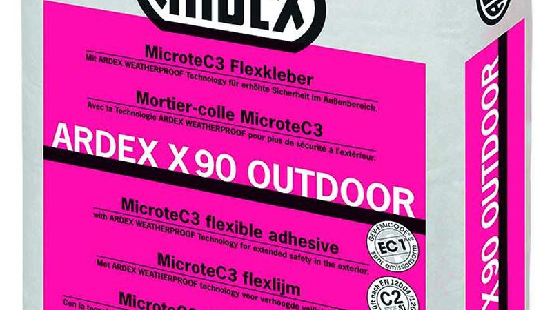 1. Platz Kategorie Fliesenkleber/Mörtel: „Ardex X 90 Outdoor“ von Ardex