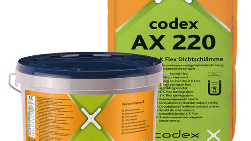 1. Platz Kategorie Untergründe/Abdichtungen: „Codex AX 220“ von Codex