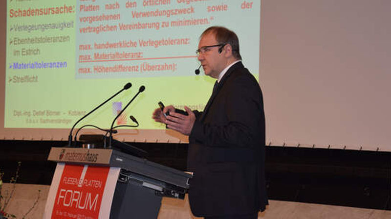 Diplom-Ingenieur Detlef Börner, Thema: Normungslücken am Beispiel der DIN EN 14411 – Sind Normen noch gebrauchstauglich?