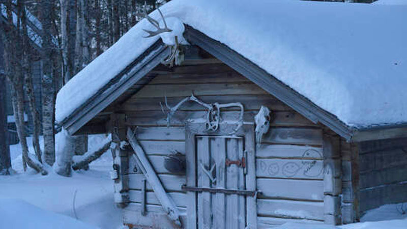 Ein typisches finnisches Holzhaus