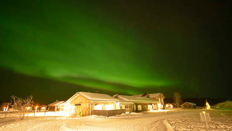 Zählte zu den Höhepunkten der Reise: Polarlichter am Nachthimmel