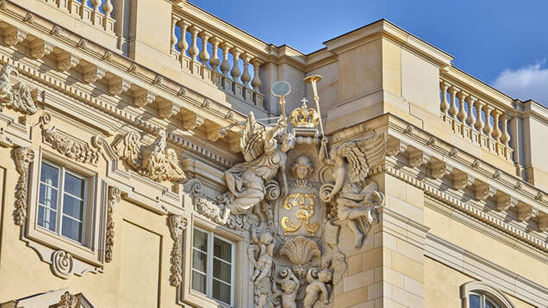 Sieger Kategorie „Massive Steinelemente und Bauen im Bestand“: Fassadenrekonstruktion Berliner Schloss von Franco Stella mit der FS-HUF-PG (Projektgemeinschaft zwischen Franco Stella Architetto, Hilmer &amp; Sattler und Albrecht, Baumanagement Berlin) (Foto: Stephan Falk, Berlin)