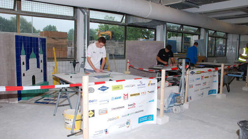 So ähnlich wie auf der Trainingsfläche werden auch die Bedingungen bei den EuroSkills sein.
