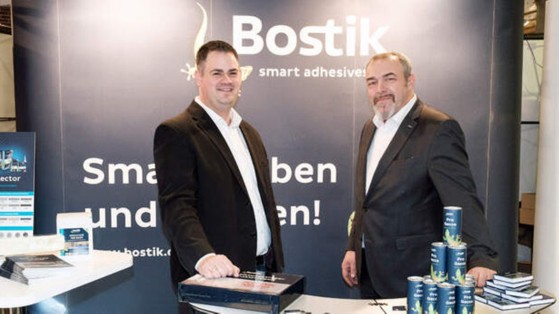 Immer gut gelaunt: Robert Zöllner (links), Technischer Verkaufsberater (Außendienst), und Hans Maassen von Bostik