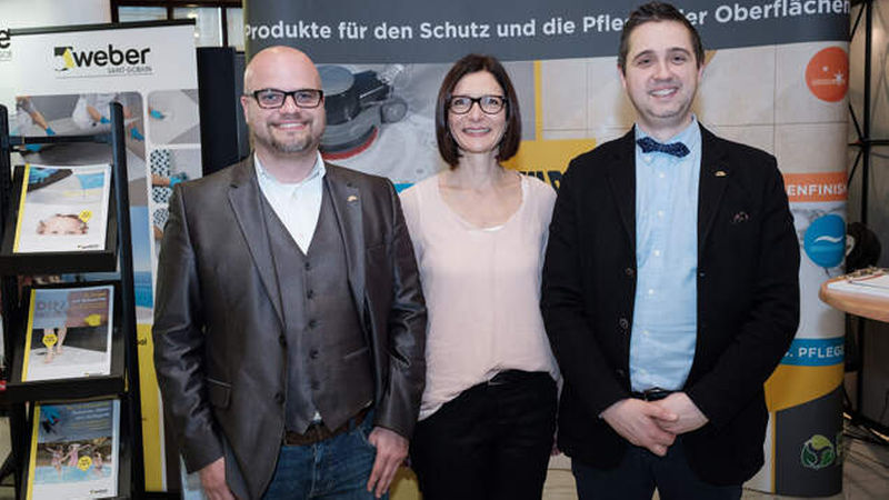 Vertraten Fila beim FORUM: Christian Walter, Leiter der Anwendungstechnik Deutschland, Alexandra Becker, Pressesprecherin und Sales Consultant Fila Italien, und Export Manager Stefano Scanferla (von links). 