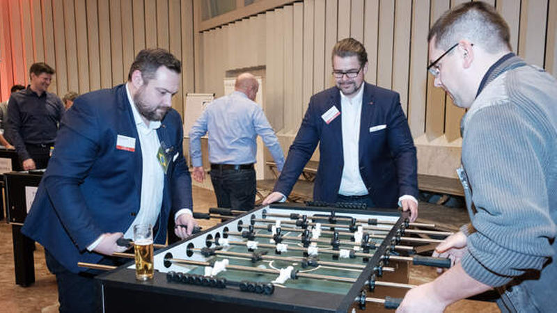 Der Spaß beim Kickern durfte natürlich nicht fehlen.
