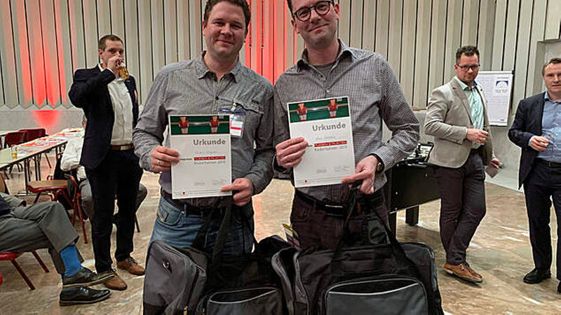 Platz eins ging schließlich an Max Schröder (rechts) und Martin Wagner.