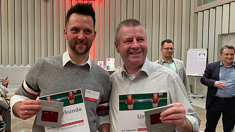 Jan Kempf (links) und Hans Strauß mussten mit Platz zwei vorliebnehmen.