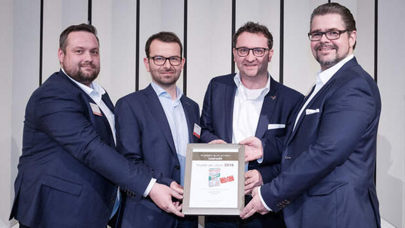 Das Sopro-Quartett: Gebietsleiter Christian Milles, Robert Wagner, Leiter Kommunikation und Trademarketing, Gebietsleiter Damian Tabor, und Christian van Dielen, Gebietsverkaufsleiter Rhein-Ruhr (von links)