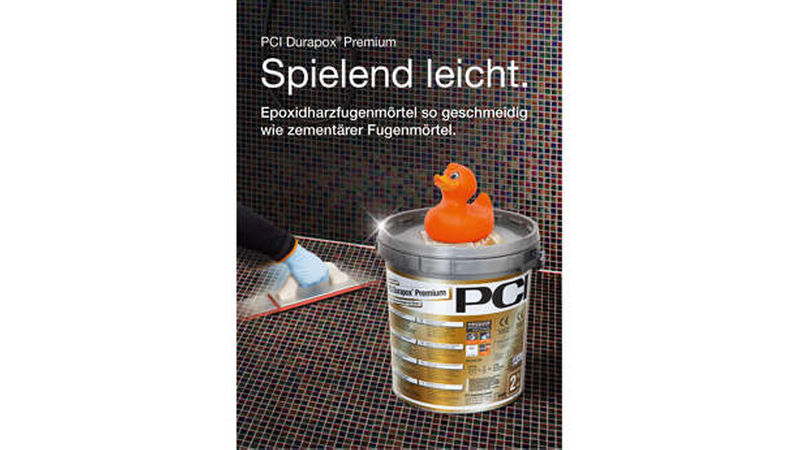 Platz zwei in der Kategorie Fliesenkleber/Mörtel: „PCI Durapox® Premium“ von der PCI Augsburg (Foto: PCI Augsburg)