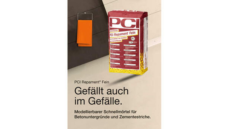 Platz zwei in der Kategorie Untergründe/Abdichtungen: „PCI Repament® Fein“ von der PCI Augsburg (Foto: PCI Augsburg)