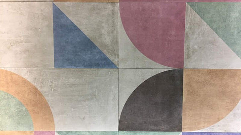 Geometrische Formen, Muster und Farbe waren ebenfalls ein Thema der diesjährigen Messe in Bologna.