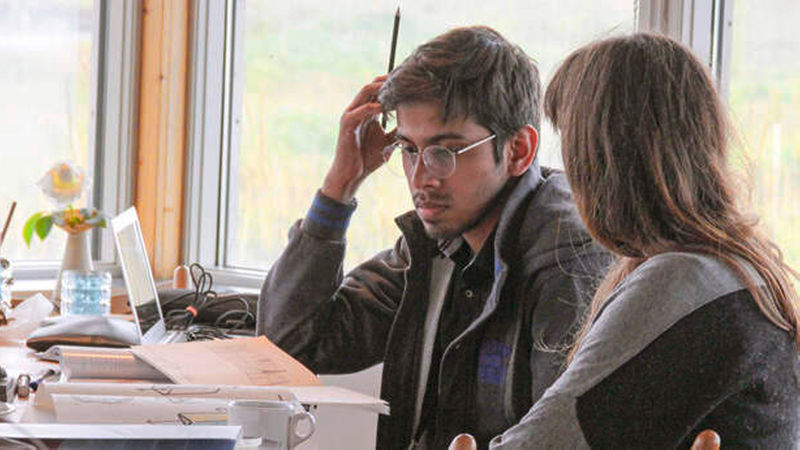 Avishkar Bharati beim Workshop auf Island