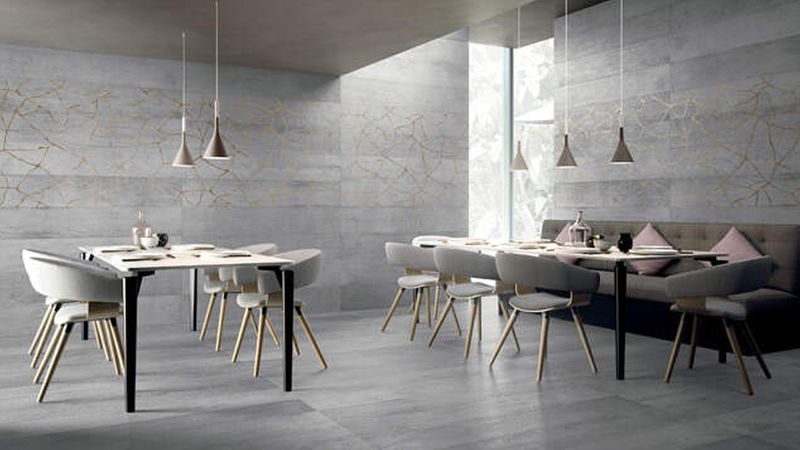 Das Dekor „Kintsugi” schafft eine eigenwillige Atmosphäre. (Foto: Refin)