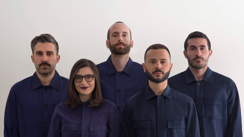 Das Team von Foro Studio in Mailand mit (v.li.n.re.) Salvatore Ponzo, Claudia Oldani, Fabio Romenici, Alessandro Pennesi und Giuseppe Ponzo. (Foto: Foro Studio) 