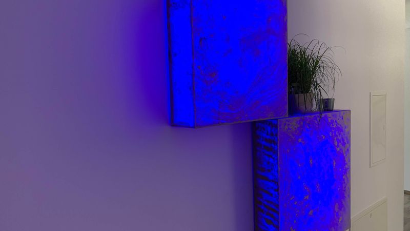 Neu im Programm: die beleuchteten Wandquadrate
