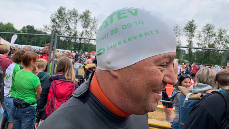 Nicht zu verkennen: Um 9:10 Uhr ging es für die F+P-Sportwerker-Staffel los. (Foto: nb)