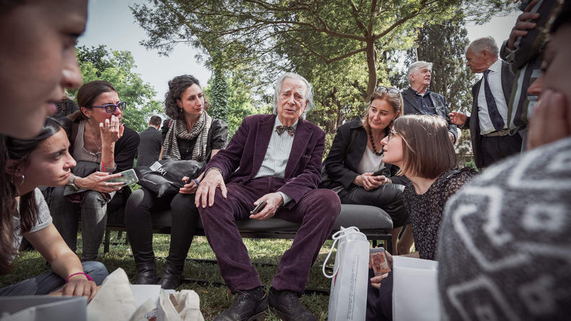 Das Haus und sein Baumeister standen im Mittelpunkt des Interesses. (Foto: Corrado Ravazzini)