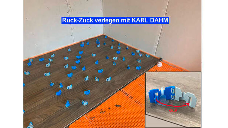 Den dritten Platz in der Kategorie Werkzeuge belegt das Nivelliersystem „Speed“ von Karl Dahm. (Foto: Karl Dahm)